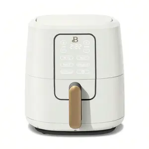 Beautiful 6-Quart Air Fryer With TurboCrisp Technology And Touchscreen Display, Sage Green