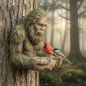 Bigfoot Tree Bird Feeder Garden Outdoor Decorative Sculpture Decoration New Arrival