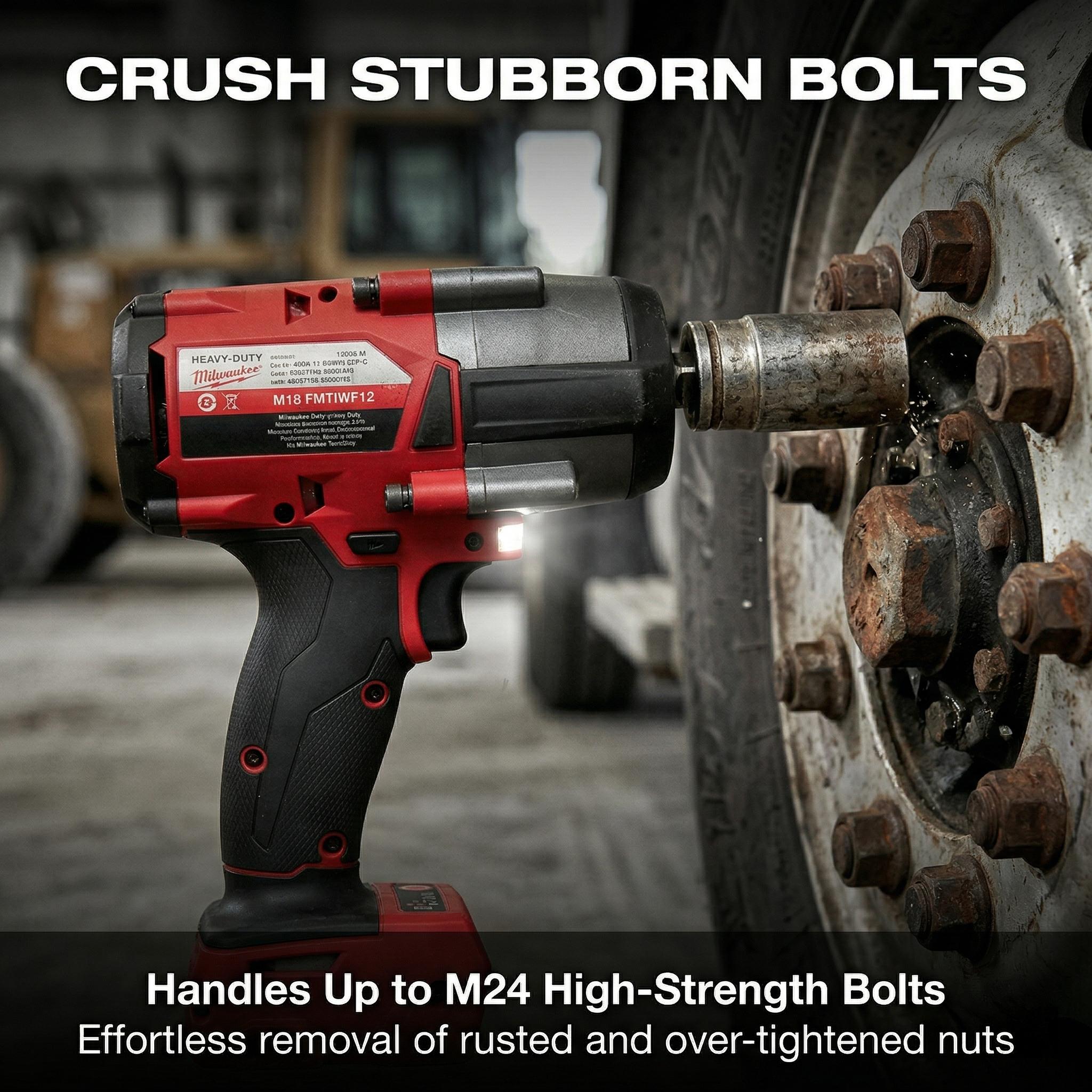 Milwaukee FMTIWF12 M18 1000Nm Impact Wrench for Mechanics Milwaukee FMTIWF12 M18 1000Nm Impact Wrench for Mechanics