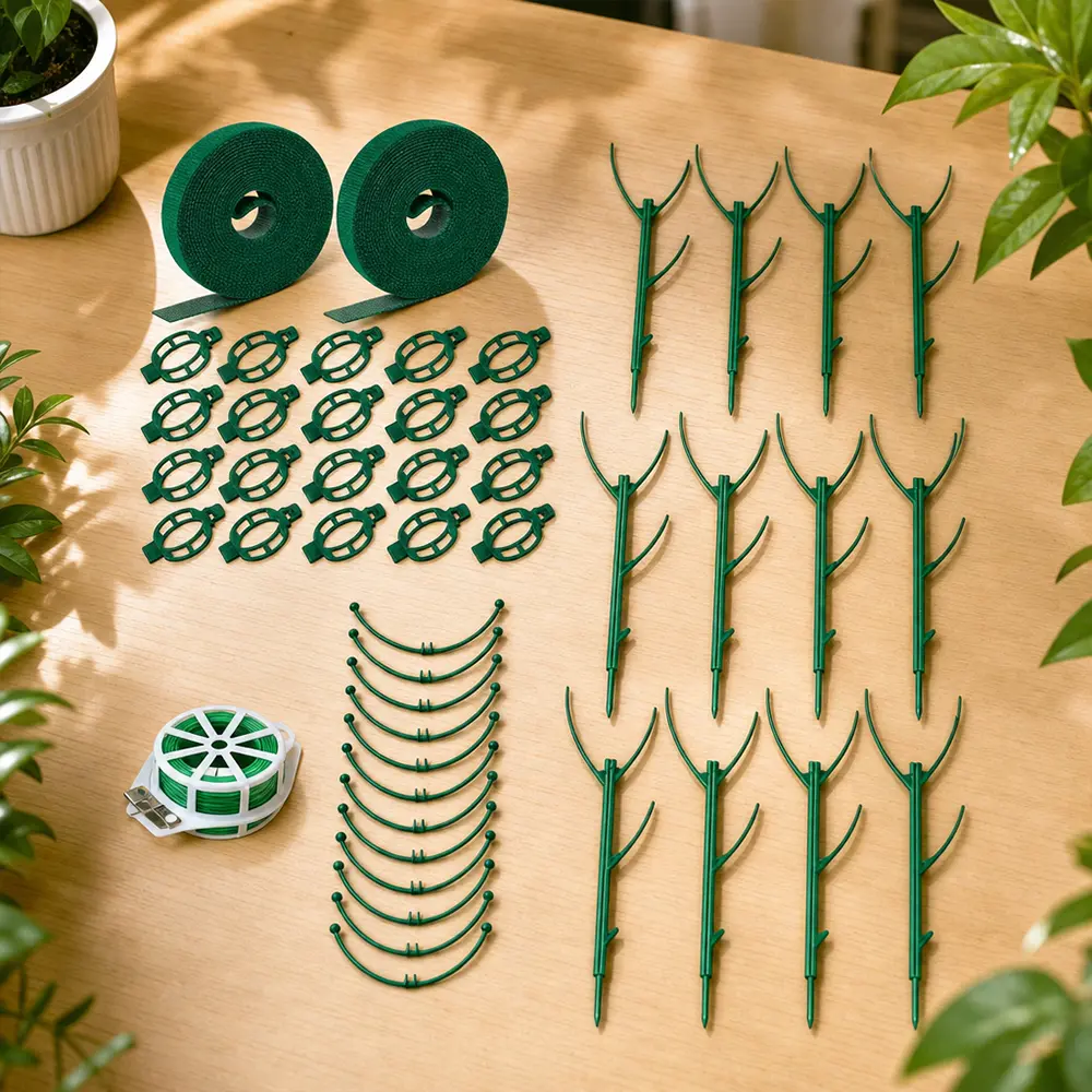 34Pcs Plant Support, Stackable Plant Supports for Indoor Plants, Pothos Plant Climber Pole, Adjustable Stakes for Indoor Plants Training & Vertical Growth Support Stakes