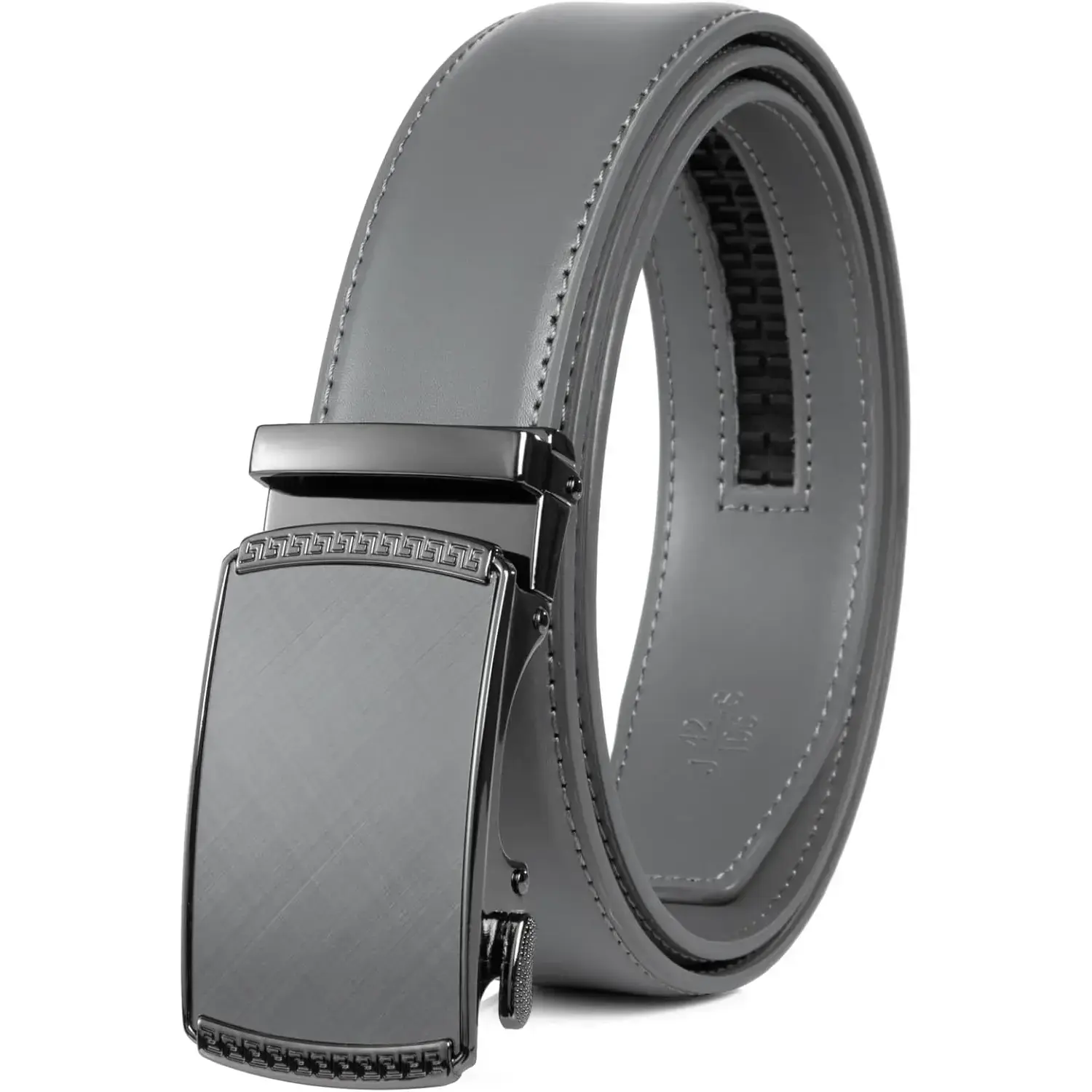 Ratchet Belts for Men-Black/Brown Belt Leather 1 3/8" for Casual Dress-Micro Adjustable Belt