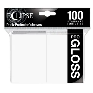 ECLIPSE® Gloss Standard DECK PROTECTOR® Sleeves (100ct) - Arctic White