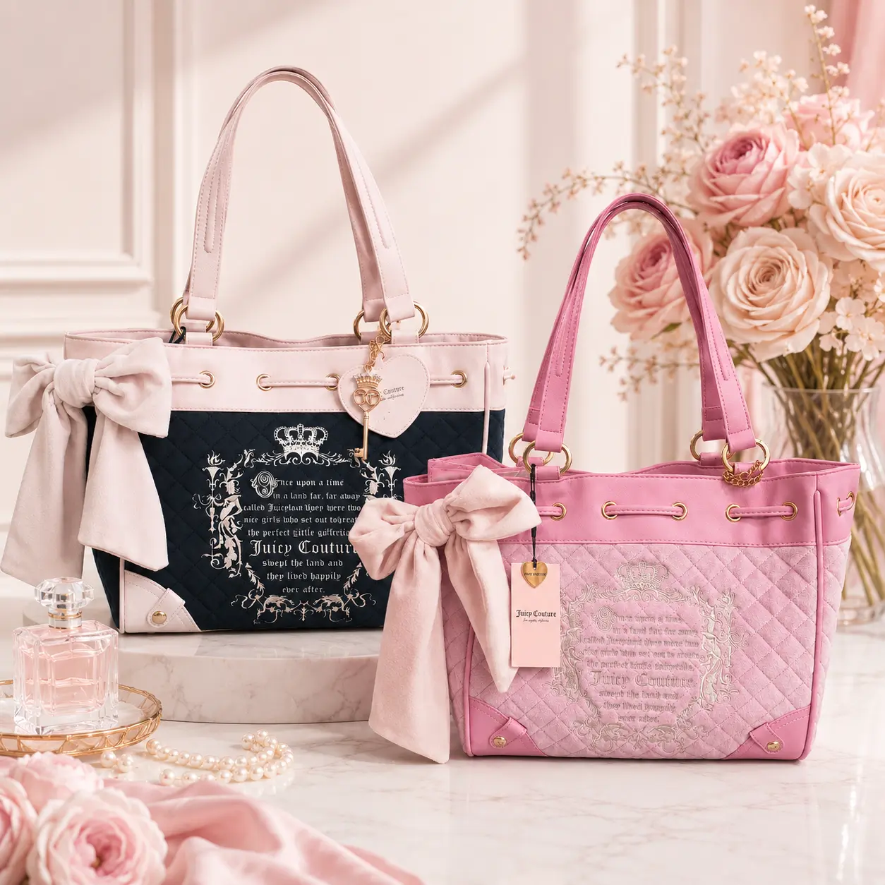 Viral Juicy Couture Retro Juicy Tale Tote Bag Retro