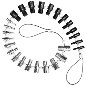 Nut and Bolt Thread Checker 26 Male/Female Thread Gauges Nut and Bolt Thread Size Checker Thread Identifier Gauges for Quickly Identify and Verify