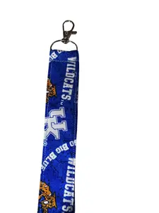 Kentucky Lanyard with Safety Buckle and Swivel Clasp Eco-Friendly Durable Cotton Fabric 17 Inches Long for Keys Badges and Backpacks