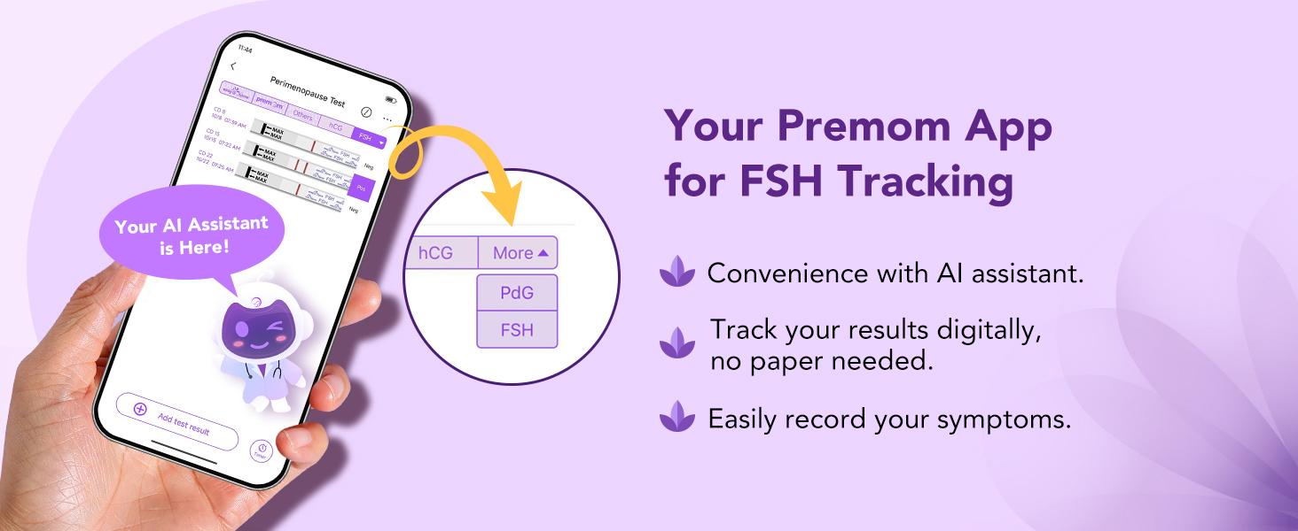 Easy@Home FSH Test Strips for Women 10 Pack - At Home Hormone Tracking for Fertility Planning