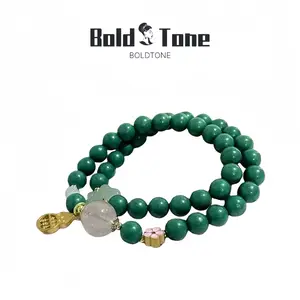 All-Natural Great Green Dragon (Ignites Energy & Dispels Cold) Incense Bead Bracelet
