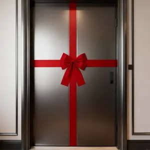 Large Door Hanging Bow Decoration Kit - Elegant Red Christmas Garland Ribbon, No-Power Easy-to-Hang Holiday Door Decor, 30 Scenes for Christmas/Valentine/New Year/Thanksgiving, Black Friday Deal: Holiday Gift