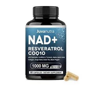 NAD Supplement 11-in-1 Extra Strength – Liposomal NAD with Resveratrol, CoQ10, Urolithin A, ALA & Turmeric – Energy & Focus Support for Women & Men, 60 Capsules