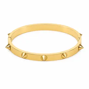 Gold Spike Bangle