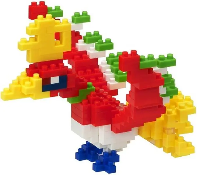 Nanoblock - Pokemon Series - Ho-Oh Building Kit  [COLLECTIBLES] figurine/statue, Brick, Collectible