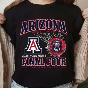 Arizona Wildcats Shirt Final Four 2026, College Basketball Fan Tee, Indy Tournament Shirt, Game Day Shirt, Basketball Lover Gift. 7TY