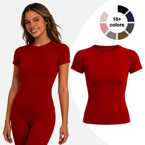 HALO Impact Short Sleeve Top  Moisture Wicking Breathable Gym Tops for Women Athletic Activewear for Yoga Fitness Running Daily Exercise