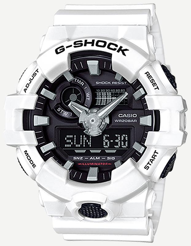 G-SHOCK GA700-7A Watch, White