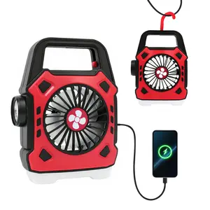 3-in-1 Camping Fan with 3-Speed Fan Light and Type-C USB Charger Outdoor Lifesaver for Camping Picnics and Home Power Outages CampingEssentials SummerOutdoors