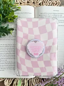 Emotional Support Phone Grip Ring Holder — Cute E-Reader Stand for Kindle Kobo, Funny Bookish Gift for Book Lovers