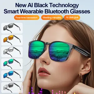 Smart Bluetooth Glasses with AI Anti Blue Light Music Call Features