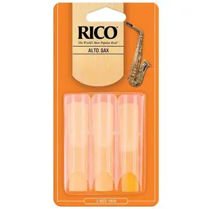 Rico Alto Saxophone Reeds, Strength 2.0, 3-pack