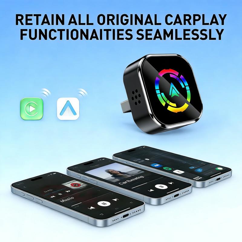 Ditch the Messy Wires Now: 2026 Top-Tier Wireless CarPlay Adapter – Ultimate In-Car Entertainment with Zero Lag for iPhone & Android Users