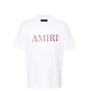 Amiri Logo Print T-Shirt white red