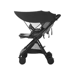 Adjustable Baby Stroller Sun Canopy, UV Protection Rain Cover, Universal Fit, Easy Install, Lightweight, Outdoor Travel Use