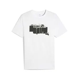 PUMA Mens X Squid Game Graphic Crew Neck Short Sleeve Casual Tops Casual - White
