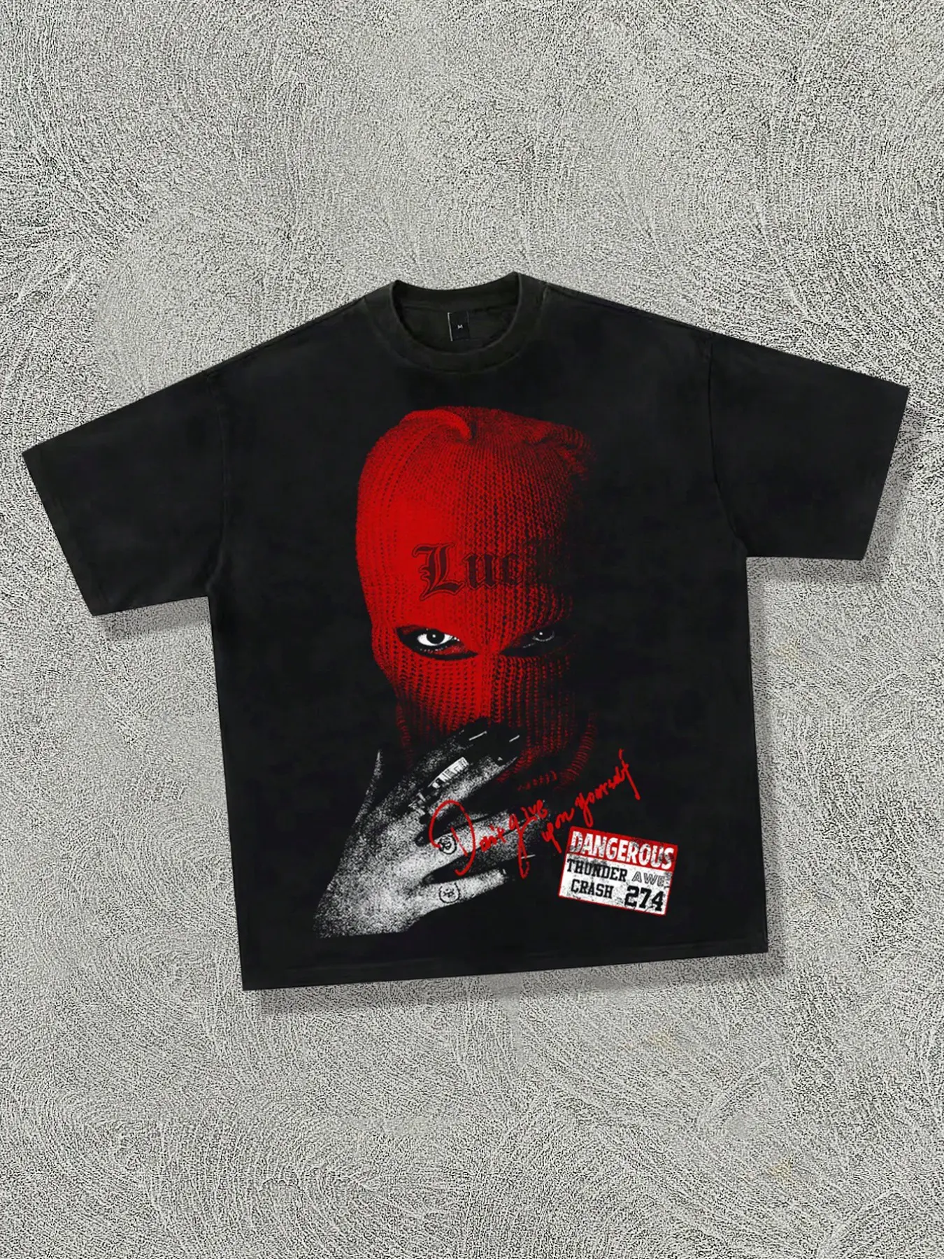Gothic style Geometric Fitted short sleeved Crewneck T-shirt for men, Top, including cotton aesthetic shirt, suitable for both men and women, Streetwear style, American retro Y2K