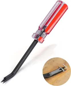 Staple Remover, Staple Puller, Upholstery Tools Staple Lifter, Double Prongs Design, Tack Puller  Puller for Removing Various Staples for Furniture, Floor, Wooden Case, Carton, Photo Frame, Carpet