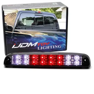 iJDMTOY Smoked Lens Full LED High Mount Third Brake/Stop Light Assembly For 1999-2016 Ford F-250 F-350 Super Duty & 1995-2003 Mazda B-Series