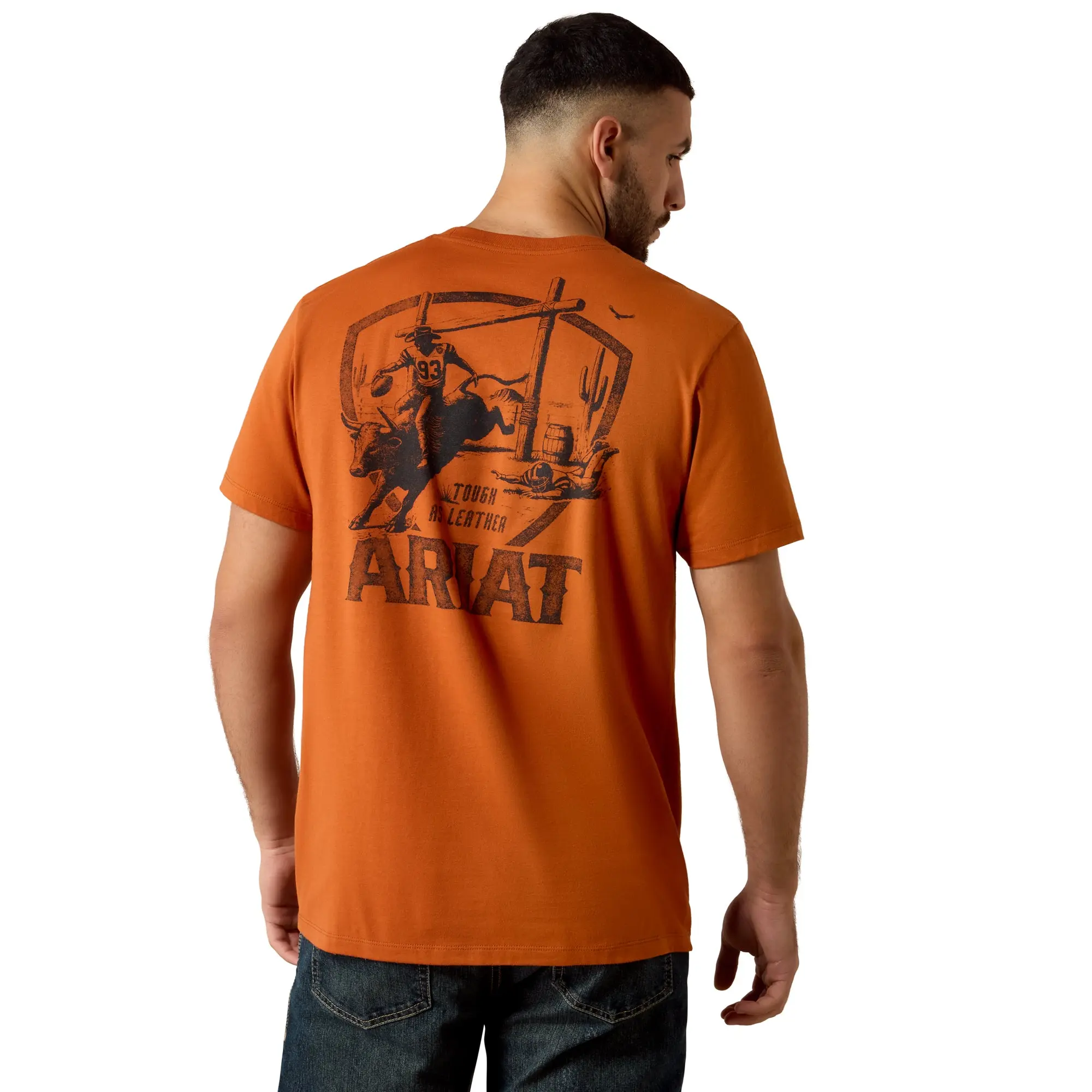 Ariat Men's Tough As Leather Bombay Brown T-Shirt 10079530