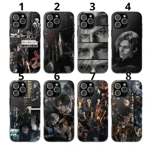 Resident Evil Phone Case Leon Kennedy Cover for iPhone 11-17