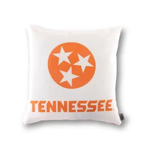 Tennessee Volunteers Tri Star Pillow Cover - University Of Tennessee Home Decor UTK