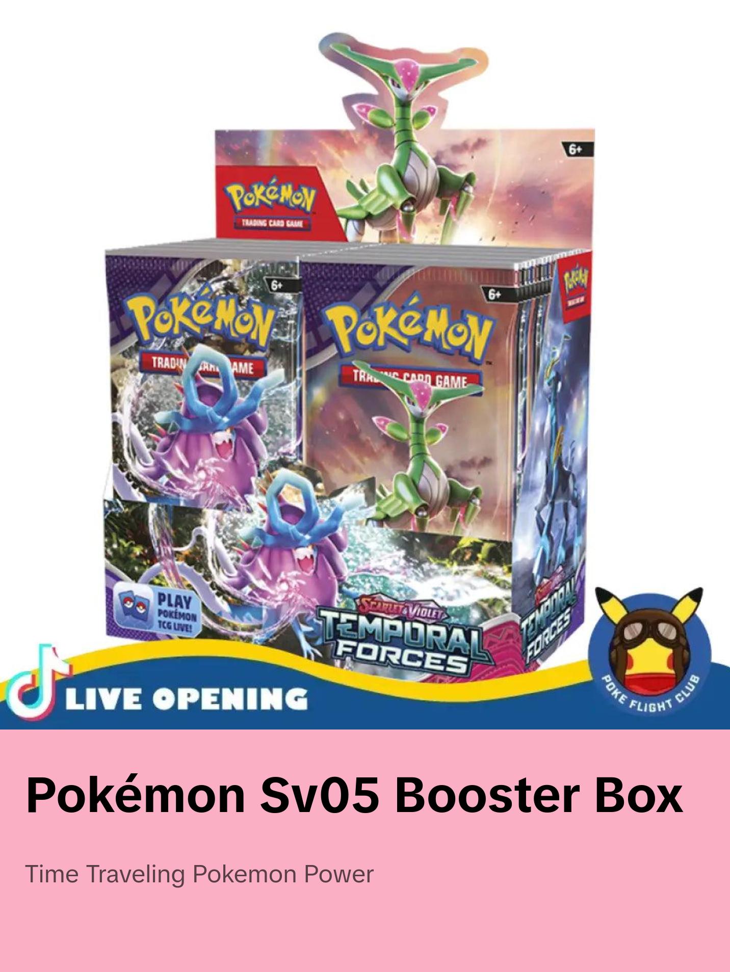Pokemon English SV05 Temporal Forces CARDS LIVE OPENING @PokeFlightClub