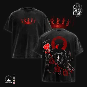 Inscryption Game v2 Washed T-Shirt Hoodie, Vintage 2-Sided Graphic Tee, Dark Horror Gaming Top, Heavyweight Cotton Streetwear, Premium Gamer Gift for Him