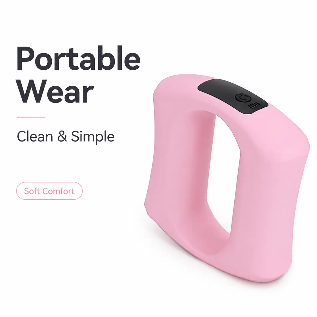 Wearable Ring Massager Belt for Hands-Free Muscle Relief, New BPA-Free ABS Device for Desk & Car Use - Relaxing Gifts for Men & Women with Adjustable Strap, Full Body Massage, Daily Body Fatigue Relief, Deep Tissue Fascia Relaxation, Ease Muscle Tension