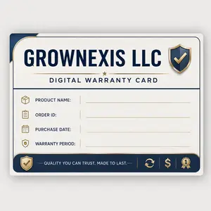 GROWNEXIS LLC Official Product Warranty & Customer Protection Certificate for Sports & Outdoor Lawn Games, Beanbags & Footbags