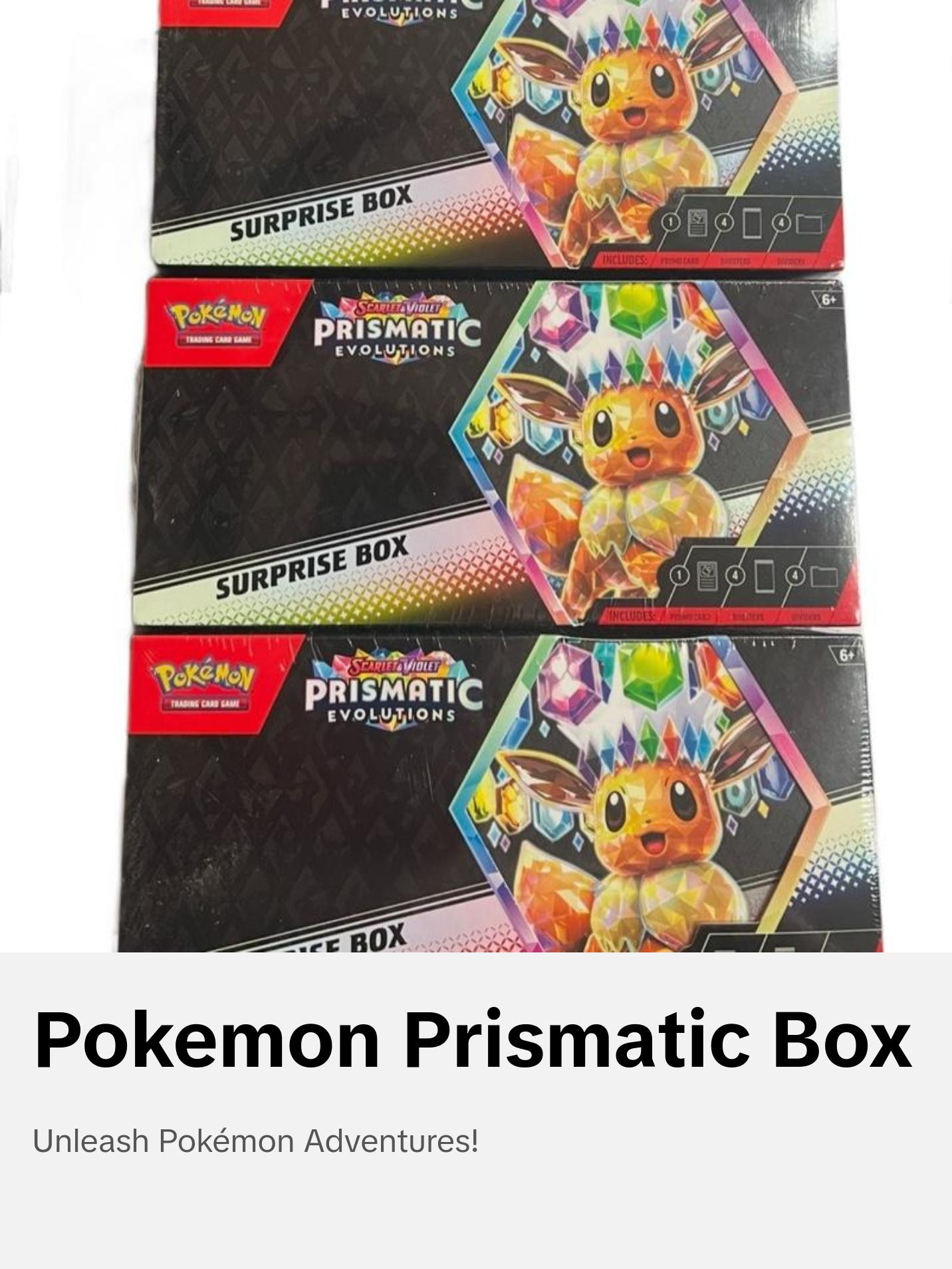 Pokemon-Prismatic evolutions-surprise box