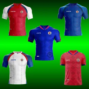 Men's Haiti Soccer National Team Jersey 2025-2026, Custom Name Soccer JerSey Game Day Outfit, Sports Clothing Unisex, Jersey For Football Fans, Fan Gift - Soccer Jersey, Sport Clothing 3D Print, Soccer Uniform, Gift for him