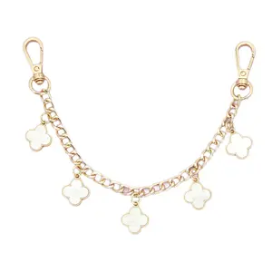 Luck & Luxury, All In One Chain!Bag pendant double buckle chain handbag ornament crossbody women's wallet making metal underarm bag chain bowknot