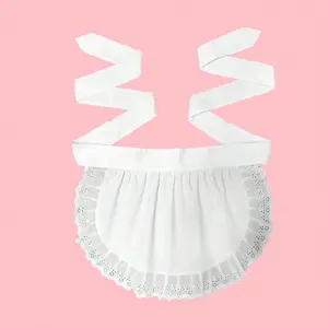 Cute Princess Style Apron, Kitchen Cooking Apron, Home Cleaning Protection Apron, Daily Use Half Apron, 1pc Household Kitchen Accessory