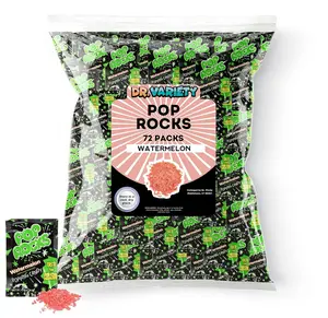 Pop Rocks Watermelon Bulk (0.33 oz) – 72 Pack Watermelon Flavored Pop Rocks Popping Candy, Retro Crackling Rock Candy for Halloween, Christmas, Easter, Valentine’s Day & Parties – By Dr. Variety