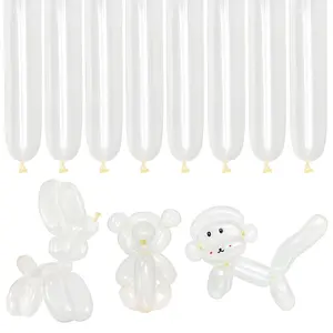 260 Clear Twisting Latex Balloons for Balloon Animals & Arch Decorations at Parties & Events