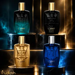 Oudlash Bundle | Fariis | L'uomo Noble + Nocturne + Supreme + Titan | Mens Fragrance | 100ML - 3.4 Oz | Extrait De Parfum | Fizzy Bergamot- refreshing Lemon, Orange