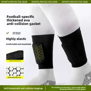 Summer Eva Honeycomb Collision Protection Shin Guards, Adult & Kids Football Leg Sleeves, Sports Knee Pads for Soccer, Football Equipment