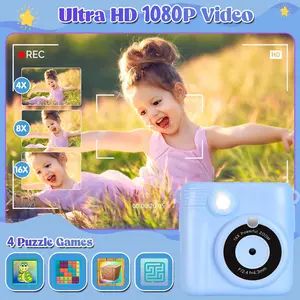 Children's Polaroid camera, will spit photos of children's camera, parent-child interaction gods, mini portable, birthday holiday gift first choice Instant Boys Card Charging Digital Sd Chargeable