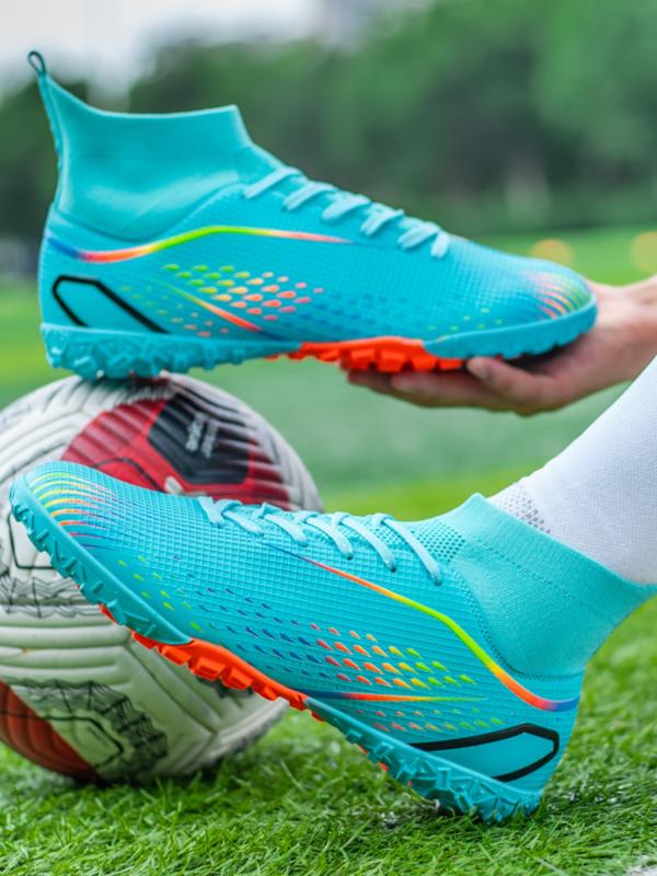 Professional Soccer Shoes for Men & Women, Anti-Slip Wear-Resistant Indoor Outdoor Training Competition Footwear, Long Studs Ag TF Design, Football Field Boots