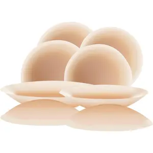 Nipple Covers for Women 2 & 4 Pairs 8cm Standard Size, Silicone Breast Petals Adhesive Pasties, Under Clothes, Nipple Pads