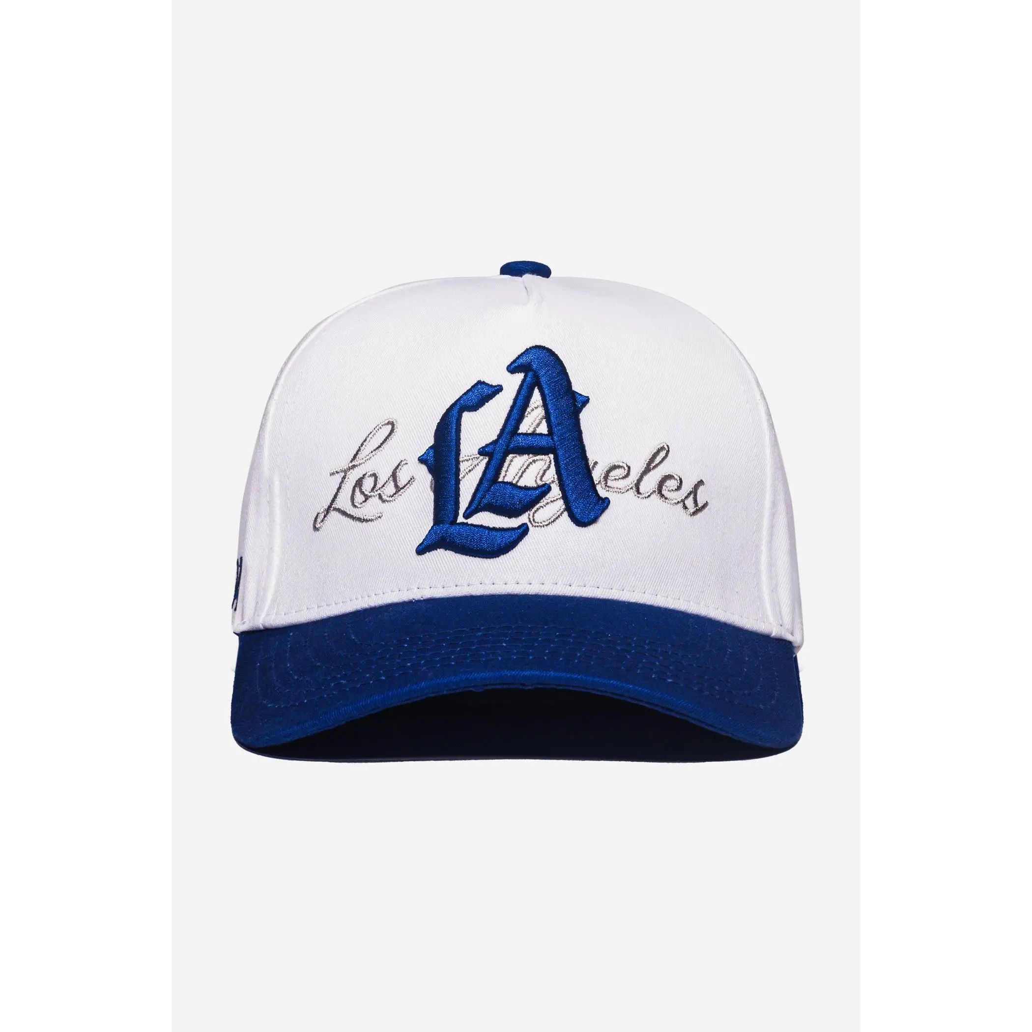 LA Logo A-Frame Snapback | White & Royal Blue LA Logo A-Frame Snapback | White & Royal Blue
