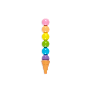 Rainbow Scoop Stackable Crayon
