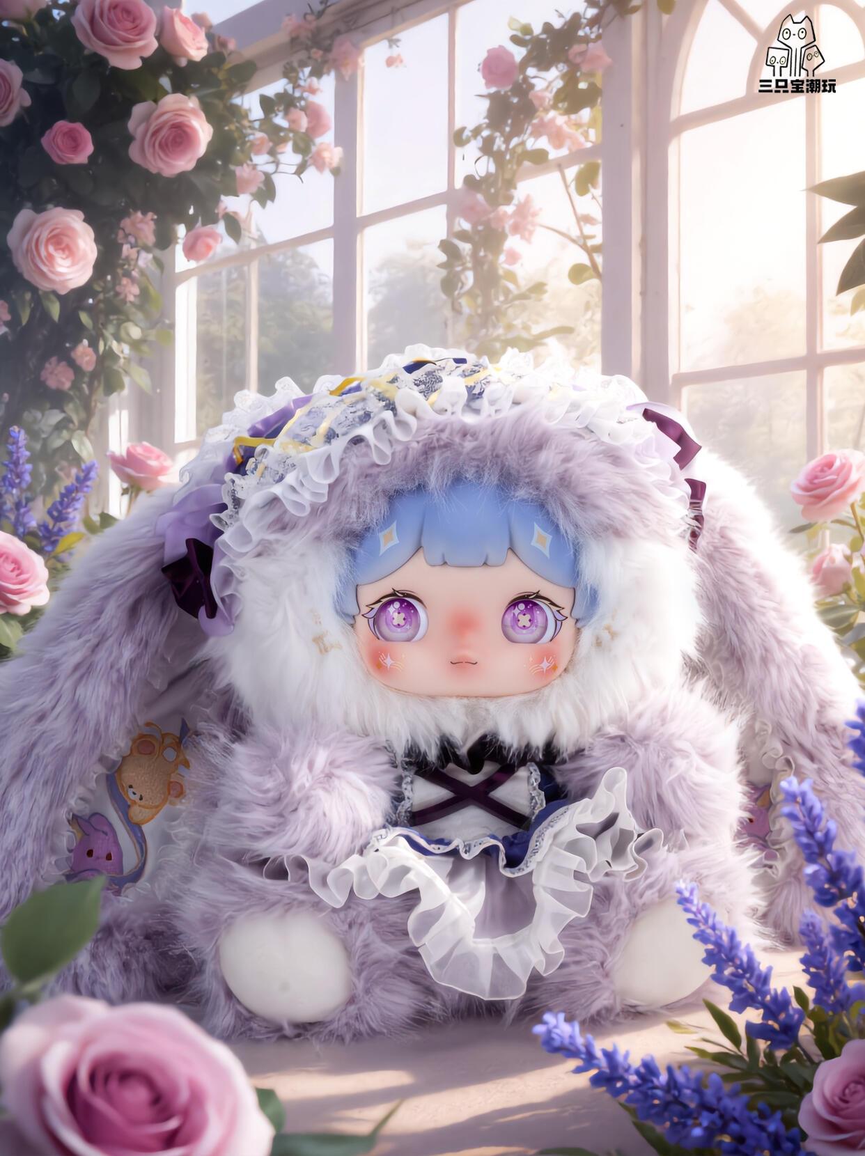 Darlym Dreanmveave Crove 600% series Plush Toy Doll， Stuffed Anima，Backpack or clothing decoration，Soft Furry Collectibles，Stuffed Animal，Bunny Plush Dolls